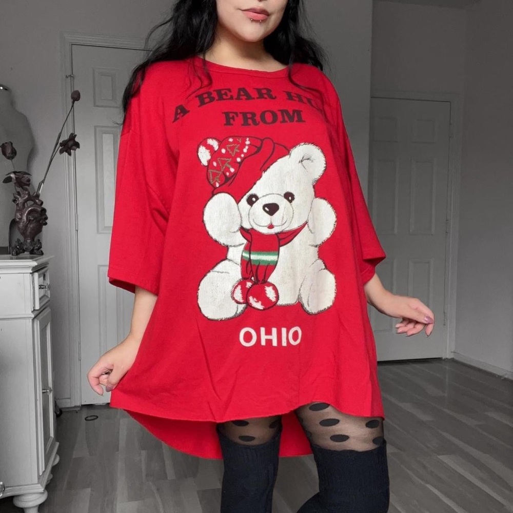 🧸 Vintage Soft-Grunge Kidcore Tunic Tee